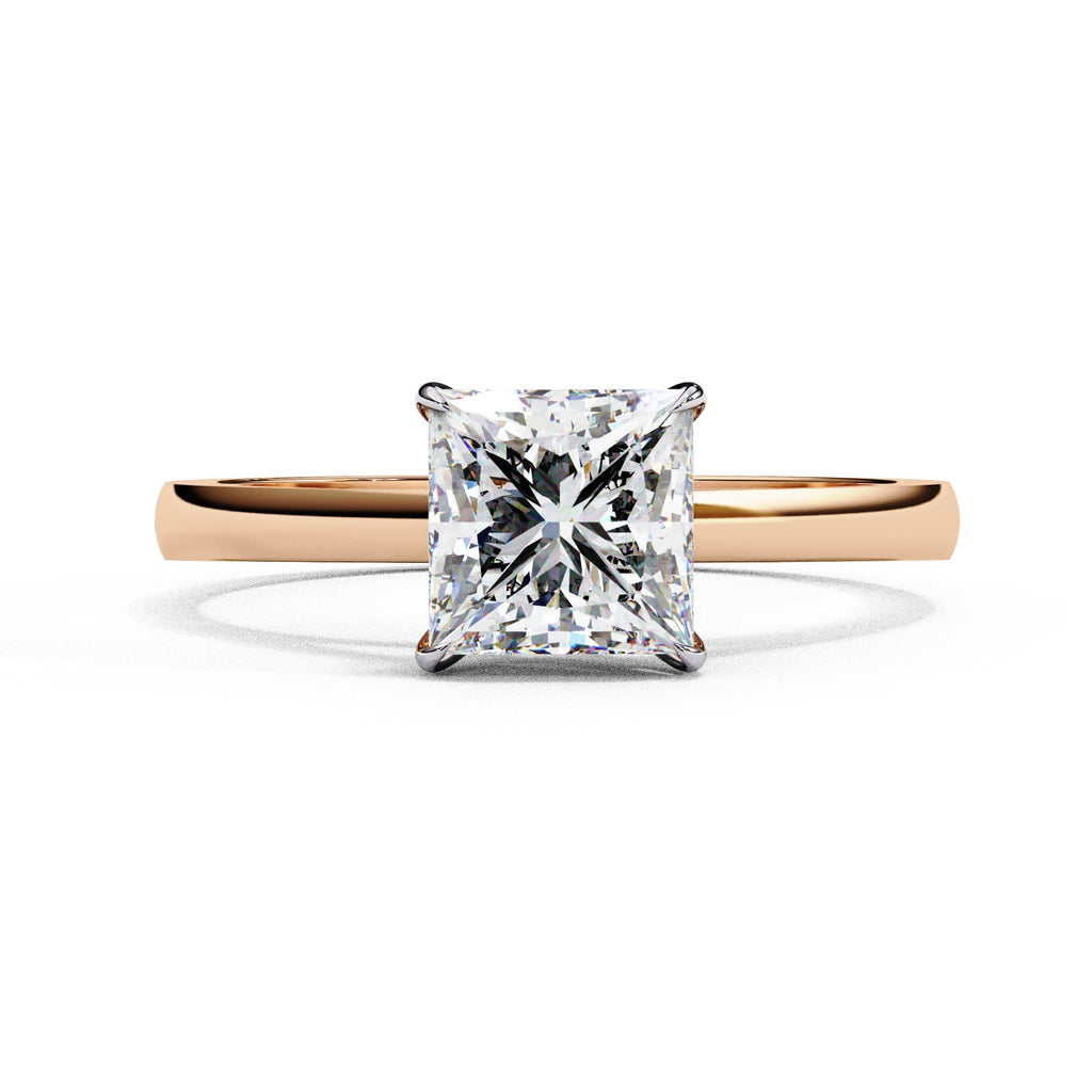 Elegant Solitaire Central Stone Ring