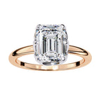 Elegant Radiant Central Stone Ring