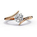 Brilliant Solitaire Diamond Engagement Ring with Timeless Central Stone Setting