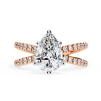 Elegant Diamond Central Stone Ring