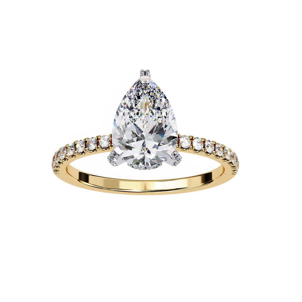 Elegant Radiance Central Stone Diamond Ring
