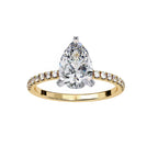 Elegant Radiance Central Stone Diamond Ring