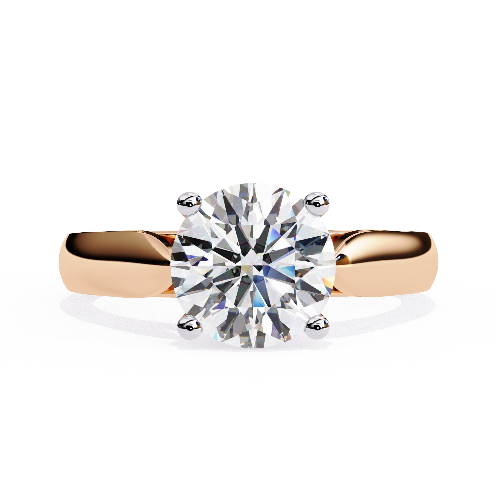 Elegant Solitaire Central Stone Diamond Ring