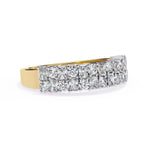 Radiant Diamond Side Stone Eternity Ring