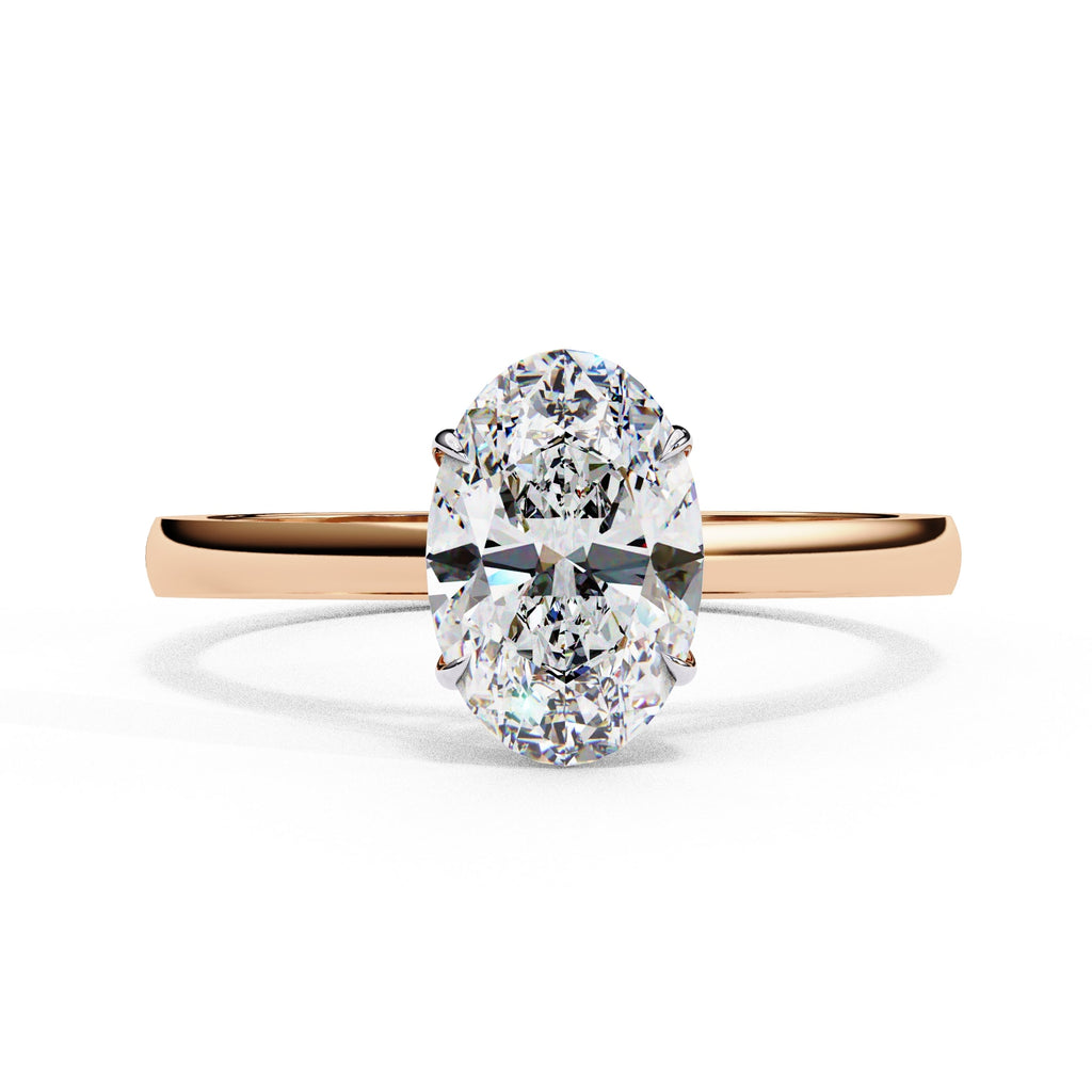 Elegant Solitaire Central Stone Ring