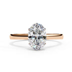 Elegant Solitaire Central Stone Ring