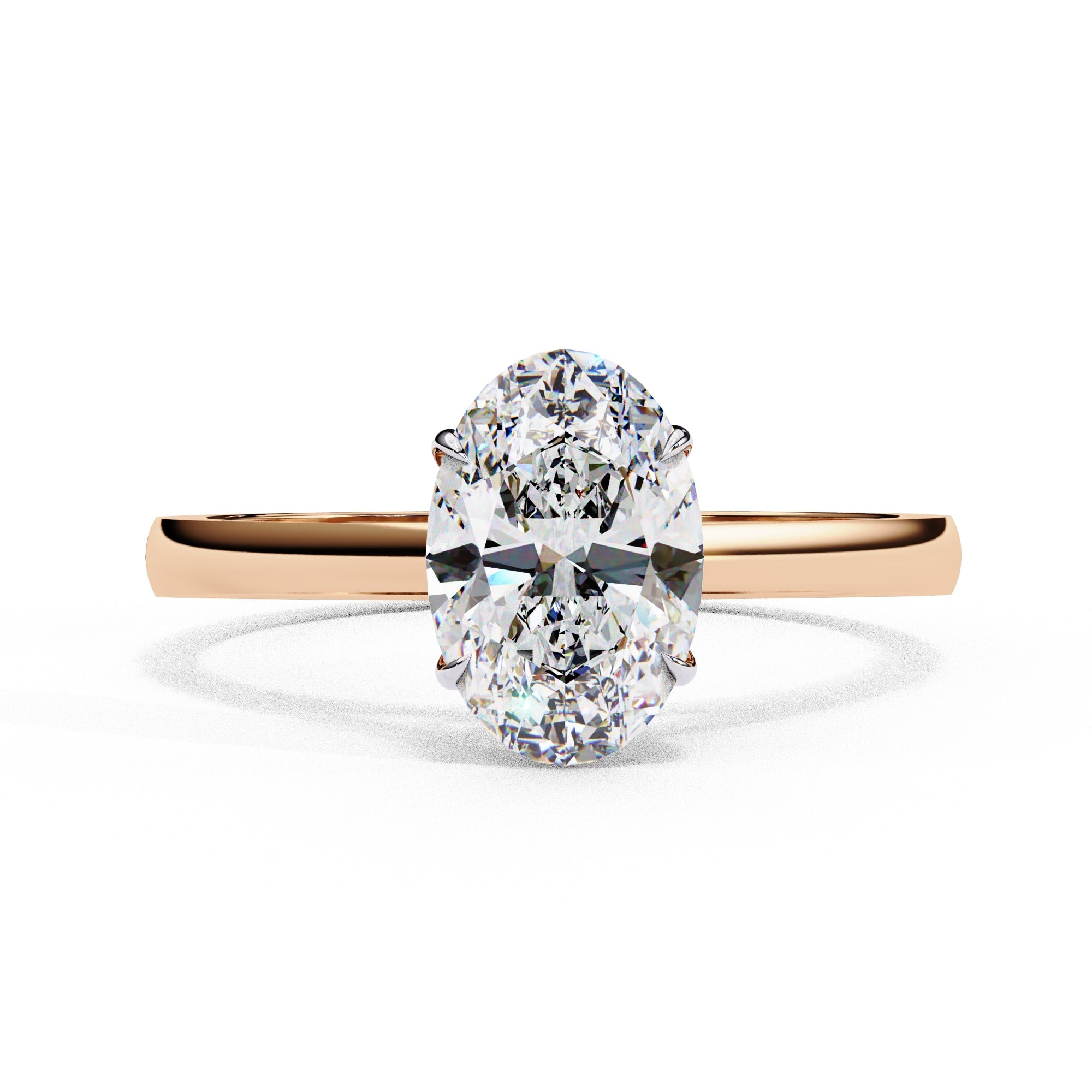 Elegant Solitaire Central Stone Ring