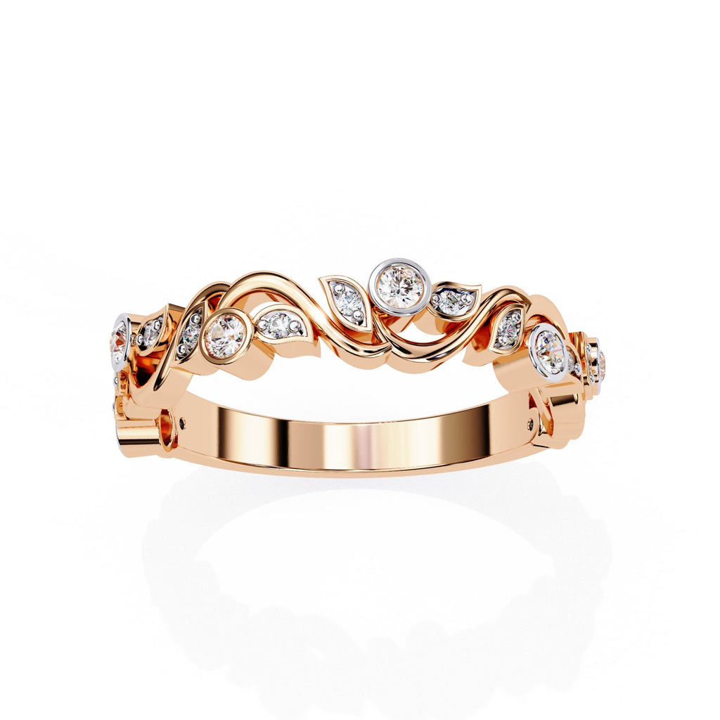Elegant Diamond Side Stone Brilliance Ring