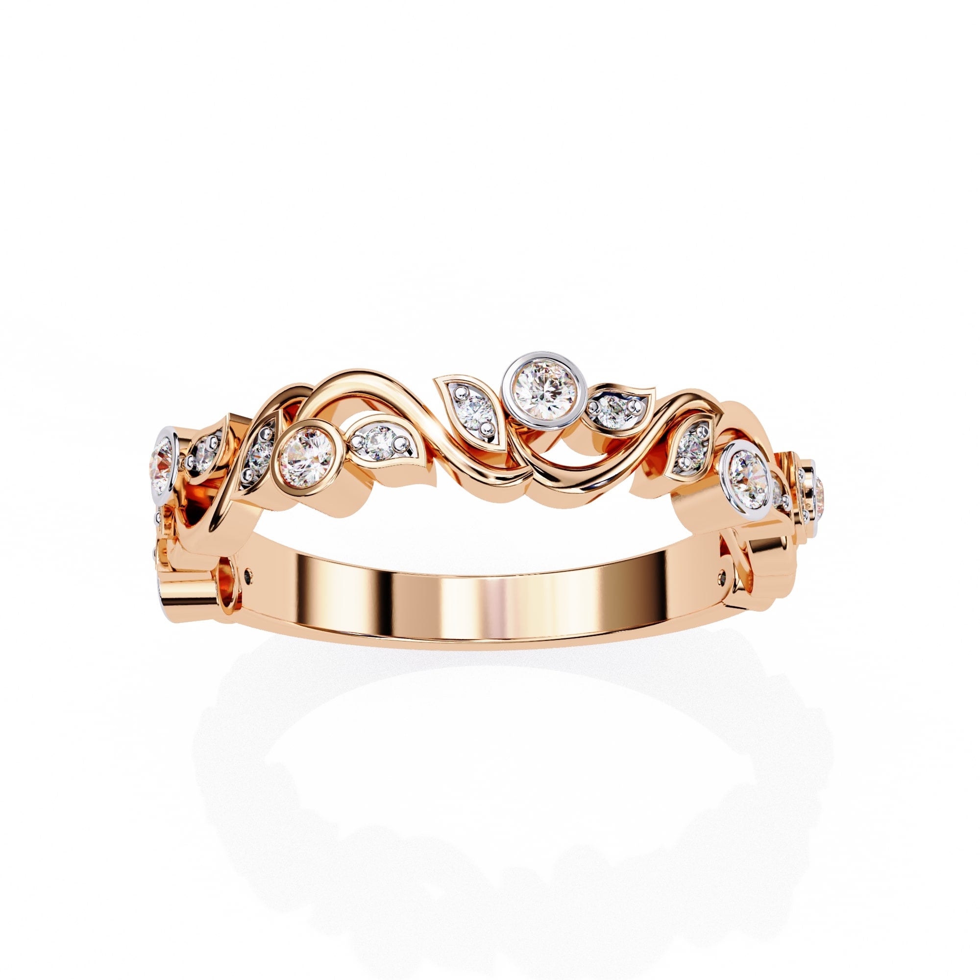 Elegant Diamond Side Stone Brilliance Ring