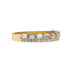Elegant Diamond Side Stone Brilliance Ring