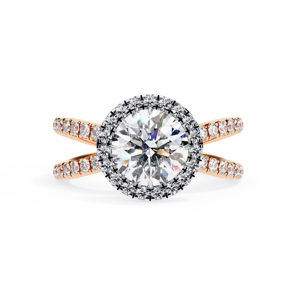 Elegant Central Stone Diamond Ring with Radiant Side Accents