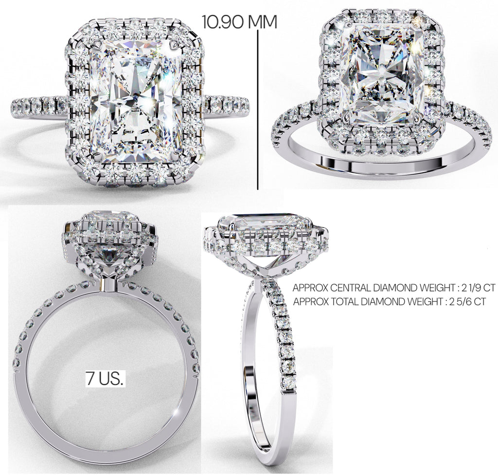 Elegant Diamond Side Stone Brilliance Ring