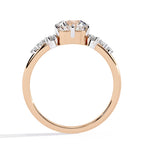 Elegant Central Stone Brilliance Ring with Side Accents