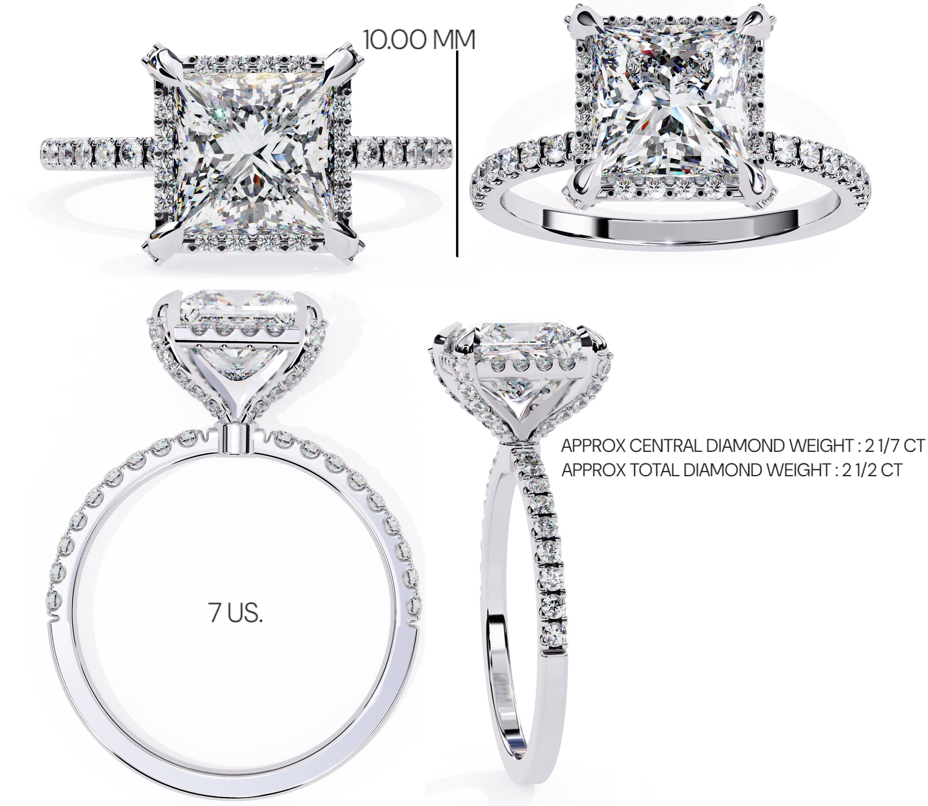 Elegant Central Stone Brilliance Diamond Ring