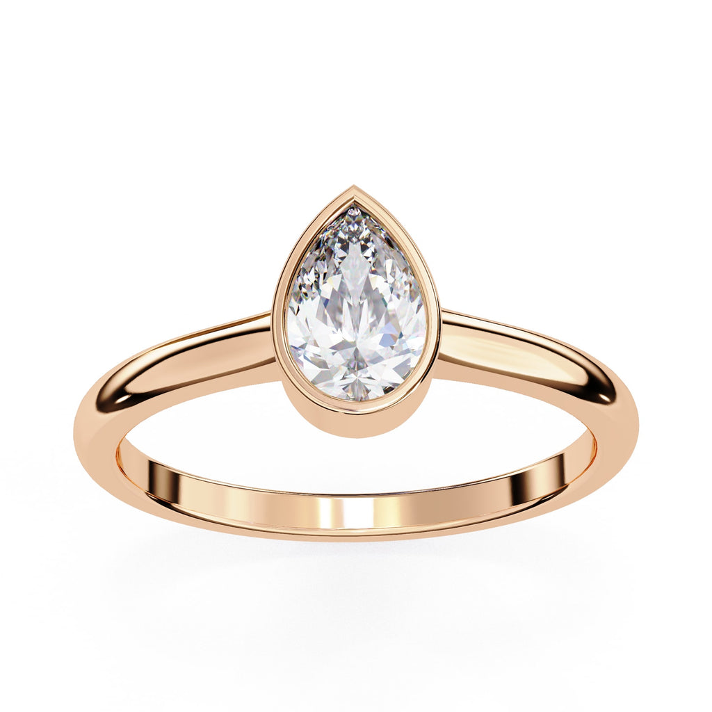 Radiant Solitaire Central Stone Ring