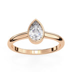 Radiant Solitaire Central Stone Ring