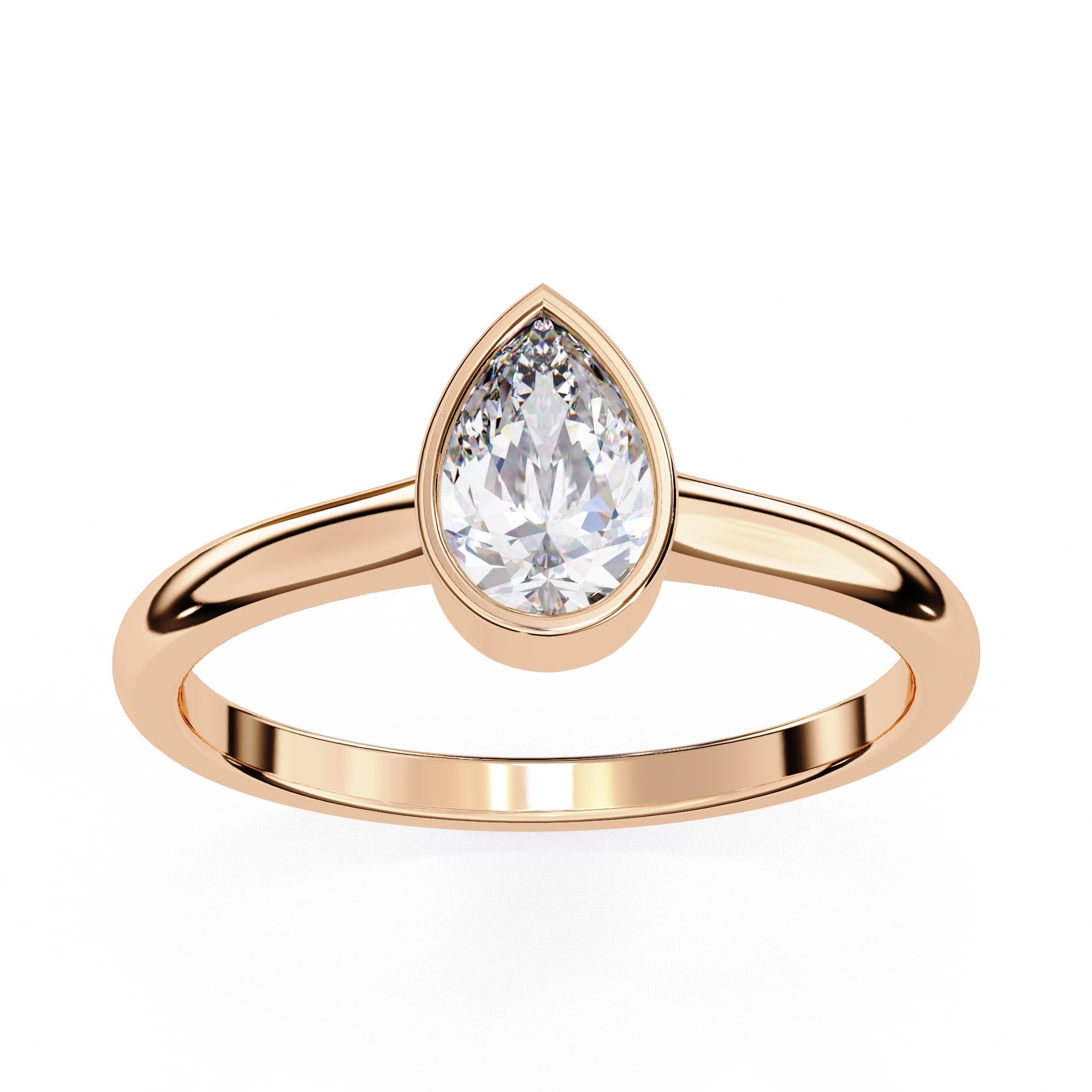 Radiant Solitaire Central Stone Ring