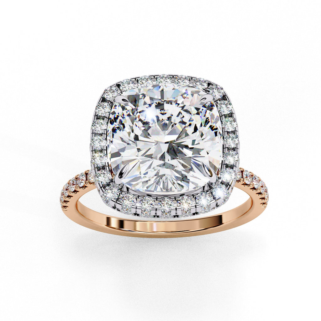 Elegant Diamond Side Stone Brilliance Ring
