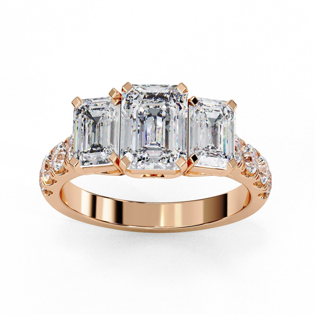 Elegant Central Stone Diamond Cluster Ring
