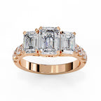 Elegant Central Stone Diamond Cluster Ring