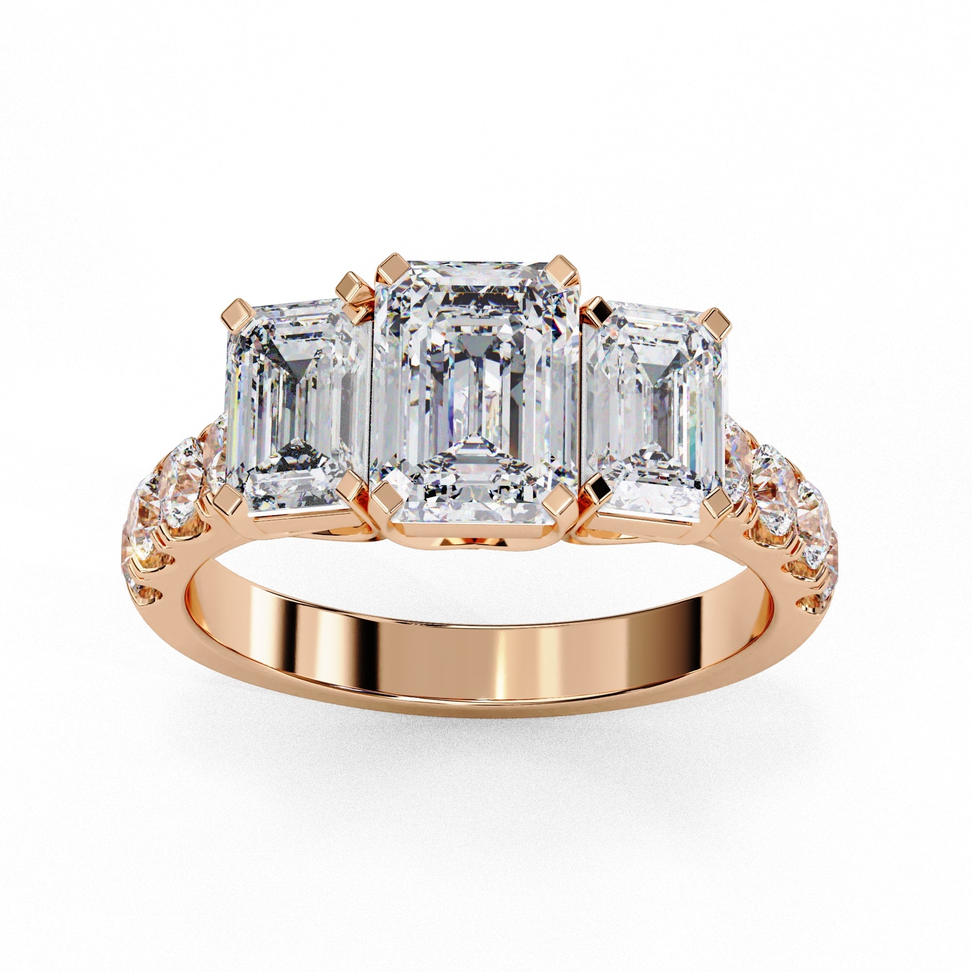Elegant Central Stone Diamond Cluster Ring