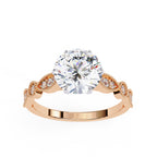 Elegant Central Stone Diamond Ring with Radiant Side Accents
