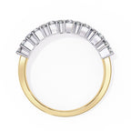 Radiant Diamond Side Stone Eternity Ring