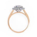 Elegant Central Stone Diamond Halo Ring