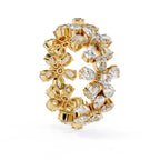 Elegant Diamond Side Stone Brilliance Ring