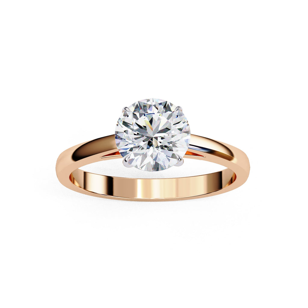 Elegant Solitaire Central Stone Ring