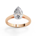 Elegant Solitaire Central Stone Statement Ring