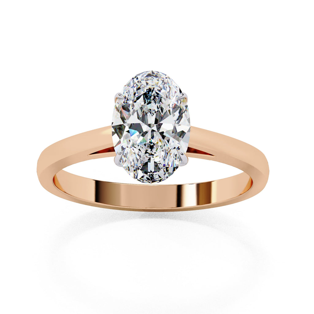 Elegant Solitaire Central Stone Ring