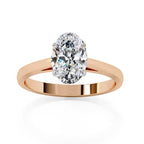 Elegant Solitaire Central Stone Ring