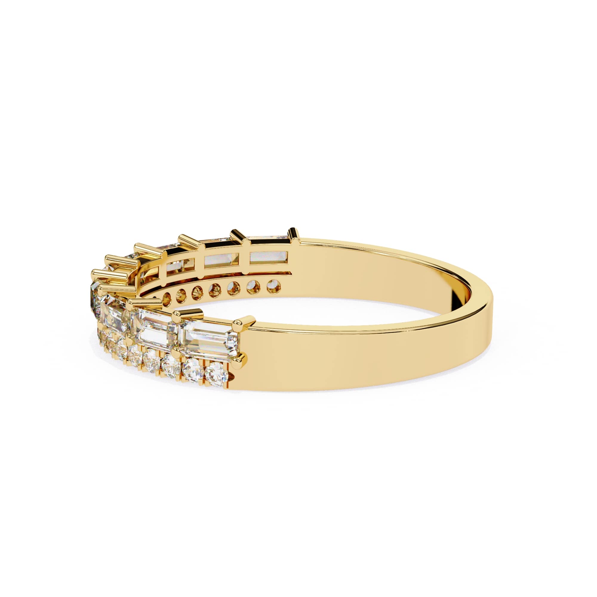 Elegant Diamond Side Stone Brilliance Ring