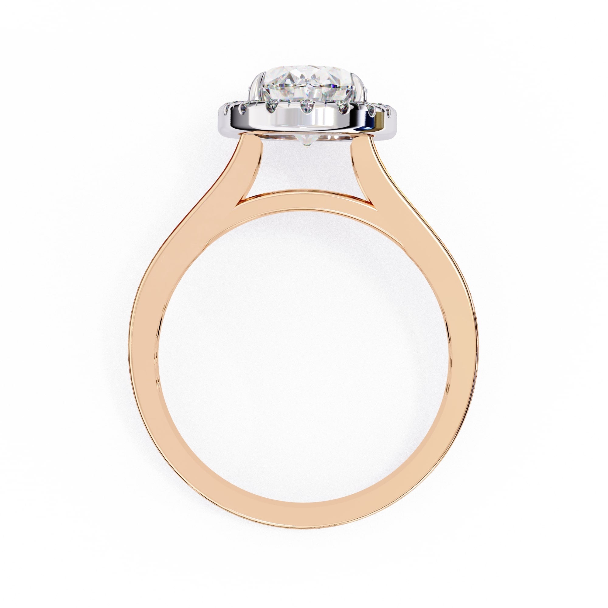 Elegant Diamond Side Stone Brilliance Ring