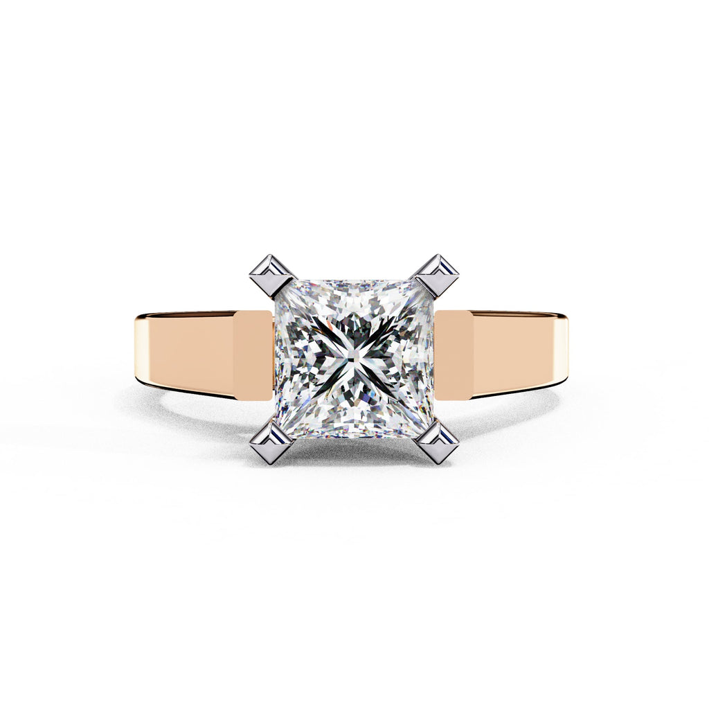 Elegant Central Stone Solitaire Ring