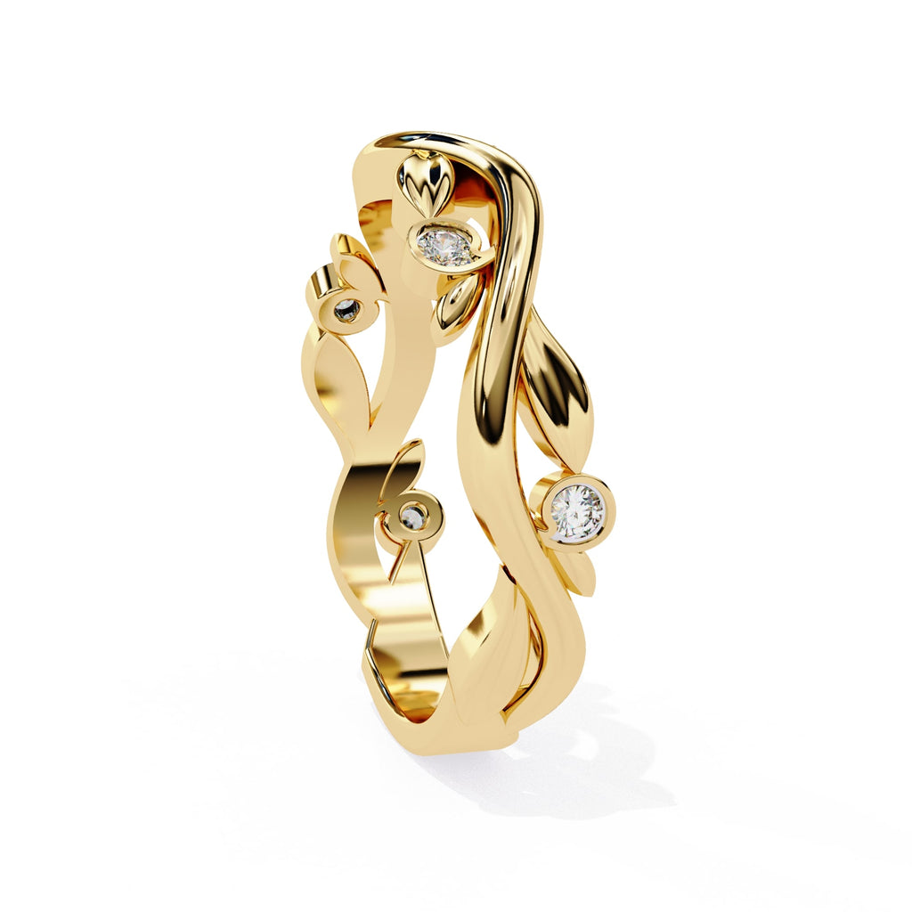 Elegant Diamond Side Stone Brilliance Ring