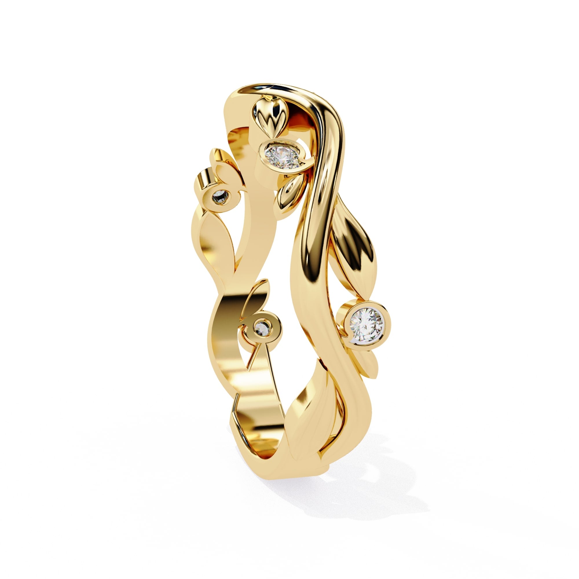 Elegant Diamond Side Stone Brilliance Ring