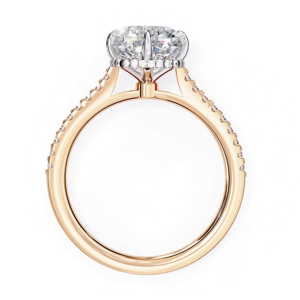 Elegant Central Stone Diamond Ring with Side Stone Accents