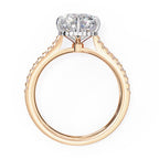 Elegant Central Stone Diamond Ring with Side Stone Accents