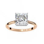Elegant Central Stone Diamond Ring with Side Stone Brilliance