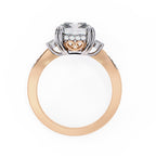 Elegant Central Stone Diamond Ring with Radiant Side Accents