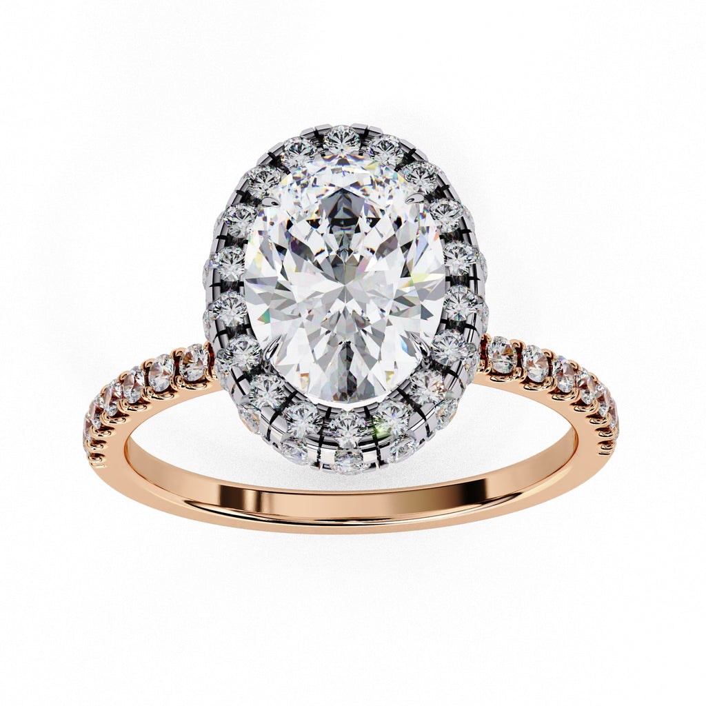 Elegant Diamond Side Stone Brilliance Ring