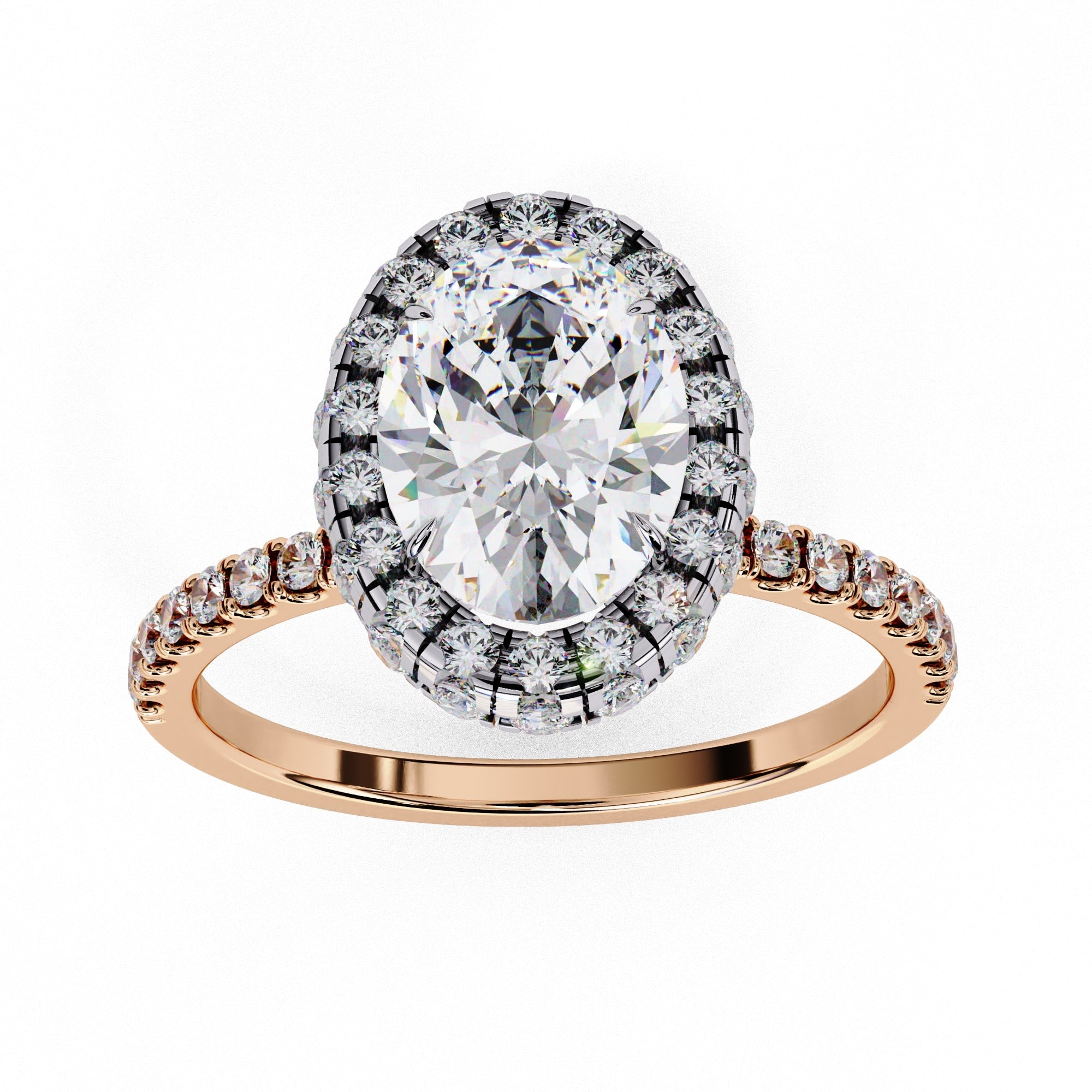 Elegant Diamond Side Stone Brilliance Ring