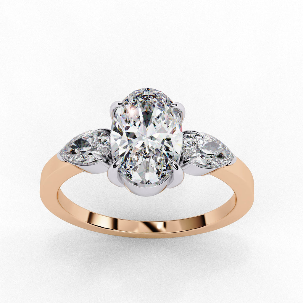 Elegant Multi-Stone Central Brilliance Ring