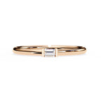 Radiant Solitaire Central Stone Ring