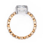 Sparkling Central Stone Diamond Ring with Side Accents