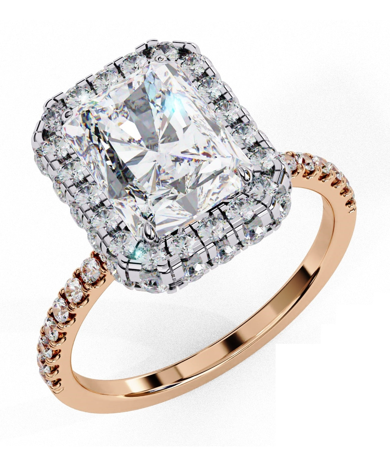 Elegant Diamond Side Stone Brilliance Ring