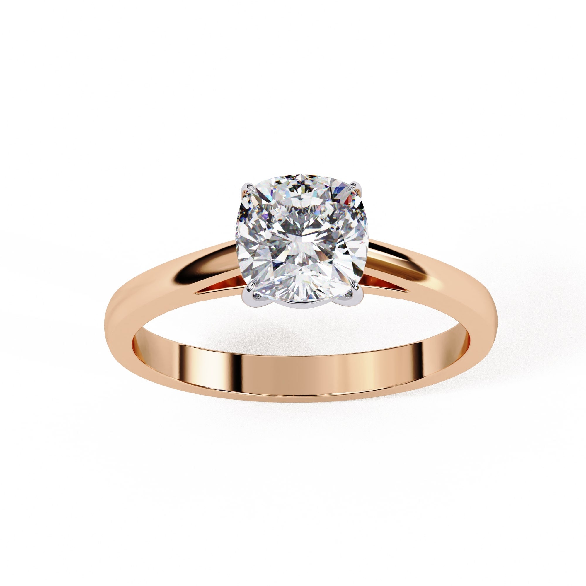Elegant Central Stone Solitaire Ring