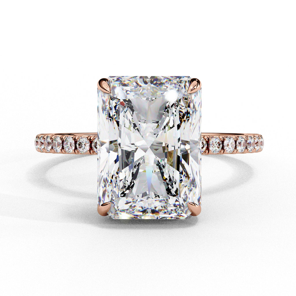 Elegant Diamond Side Stone Brilliance Ring